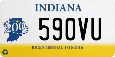 IN license plate 590VU