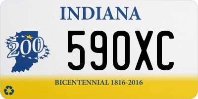 IN license plate 590XC