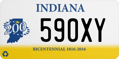 IN license plate 590XY