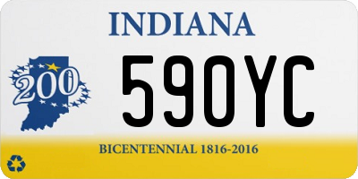 IN license plate 590YC