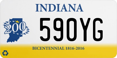 IN license plate 590YG