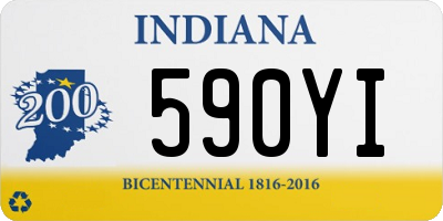 IN license plate 590YI