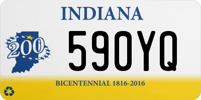 IN license plate 590YQ