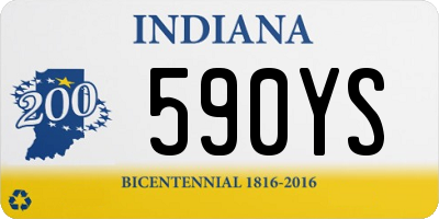 IN license plate 590YS