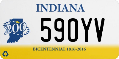 IN license plate 590YV