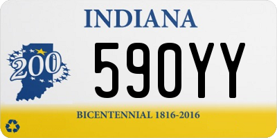 IN license plate 590YY