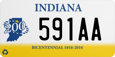 IN license plate 591AA