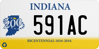 IN license plate 591AC