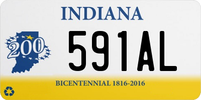 IN license plate 591AL