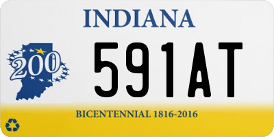 IN license plate 591AT