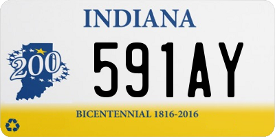 IN license plate 591AY