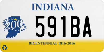 IN license plate 591BA