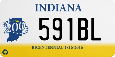 IN license plate 591BL