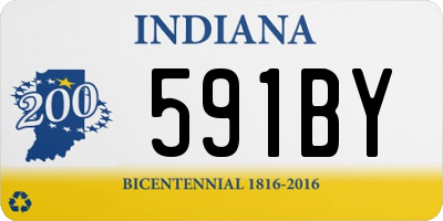 IN license plate 591BY