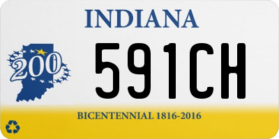 IN license plate 591CH