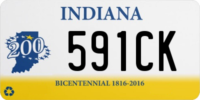 IN license plate 591CK