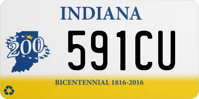 IN license plate 591CU