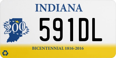 IN license plate 591DL