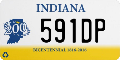 IN license plate 591DP