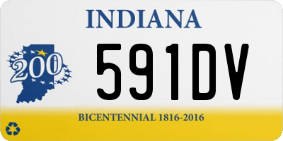 IN license plate 591DV