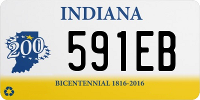 IN license plate 591EB