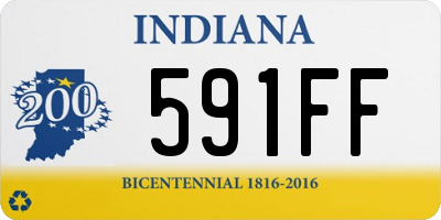 IN license plate 591FF