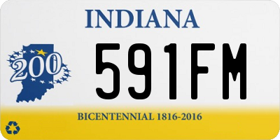 IN license plate 591FM