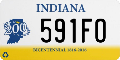 IN license plate 591FO