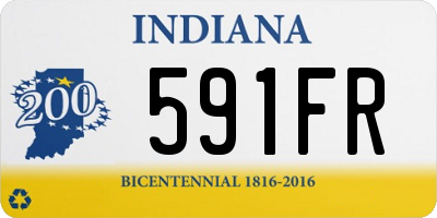 IN license plate 591FR