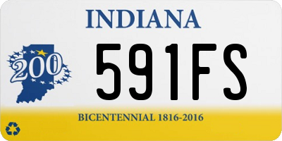 IN license plate 591FS