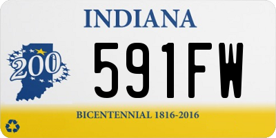 IN license plate 591FW