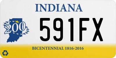 IN license plate 591FX