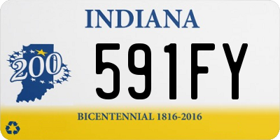 IN license plate 591FY