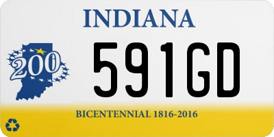 IN license plate 591GD