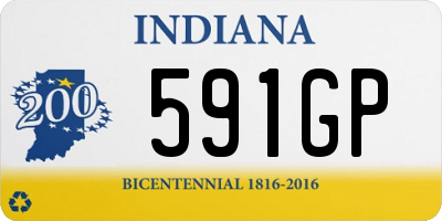 IN license plate 591GP