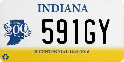IN license plate 591GY
