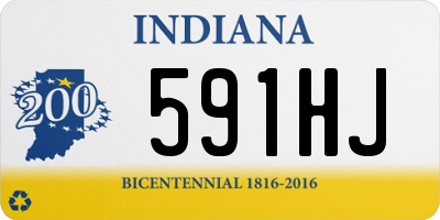 IN license plate 591HJ