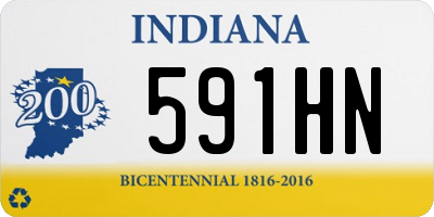 IN license plate 591HN