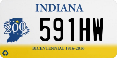 IN license plate 591HW