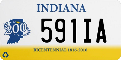 IN license plate 591IA