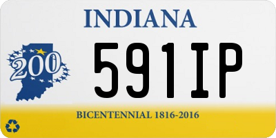 IN license plate 591IP