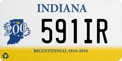 IN license plate 591IR