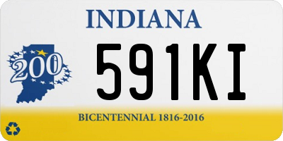 IN license plate 591KI