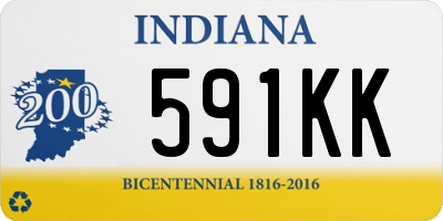 IN license plate 591KK