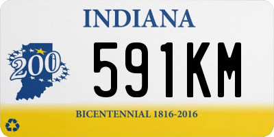 IN license plate 591KM