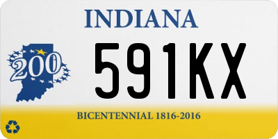 IN license plate 591KX