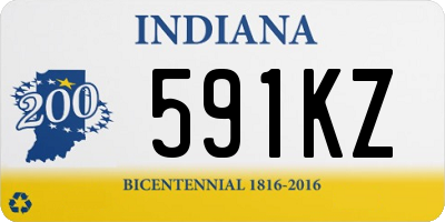 IN license plate 591KZ