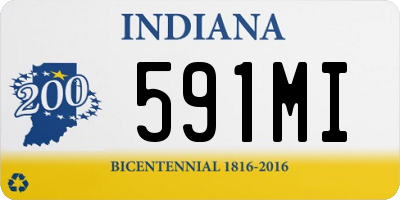 IN license plate 591MI
