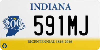 IN license plate 591MJ
