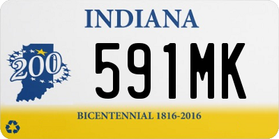 IN license plate 591MK